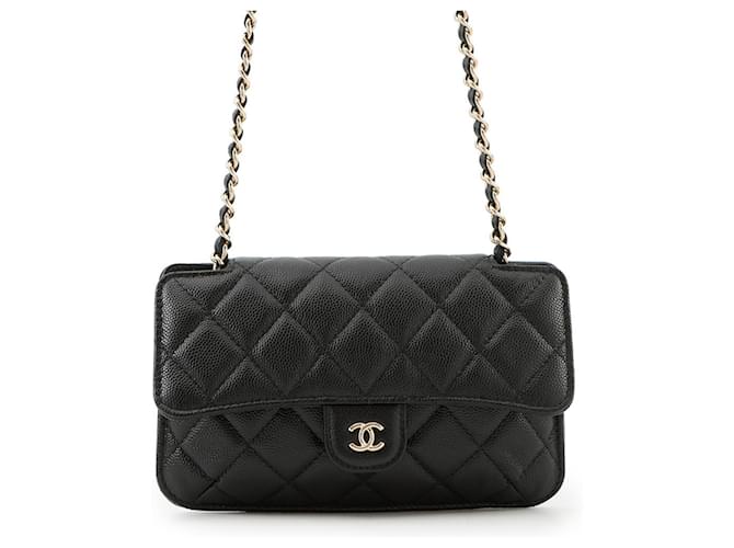 CHANEL 2en1 Matelasse Grained Calfskin Nylon Eco-Bag.